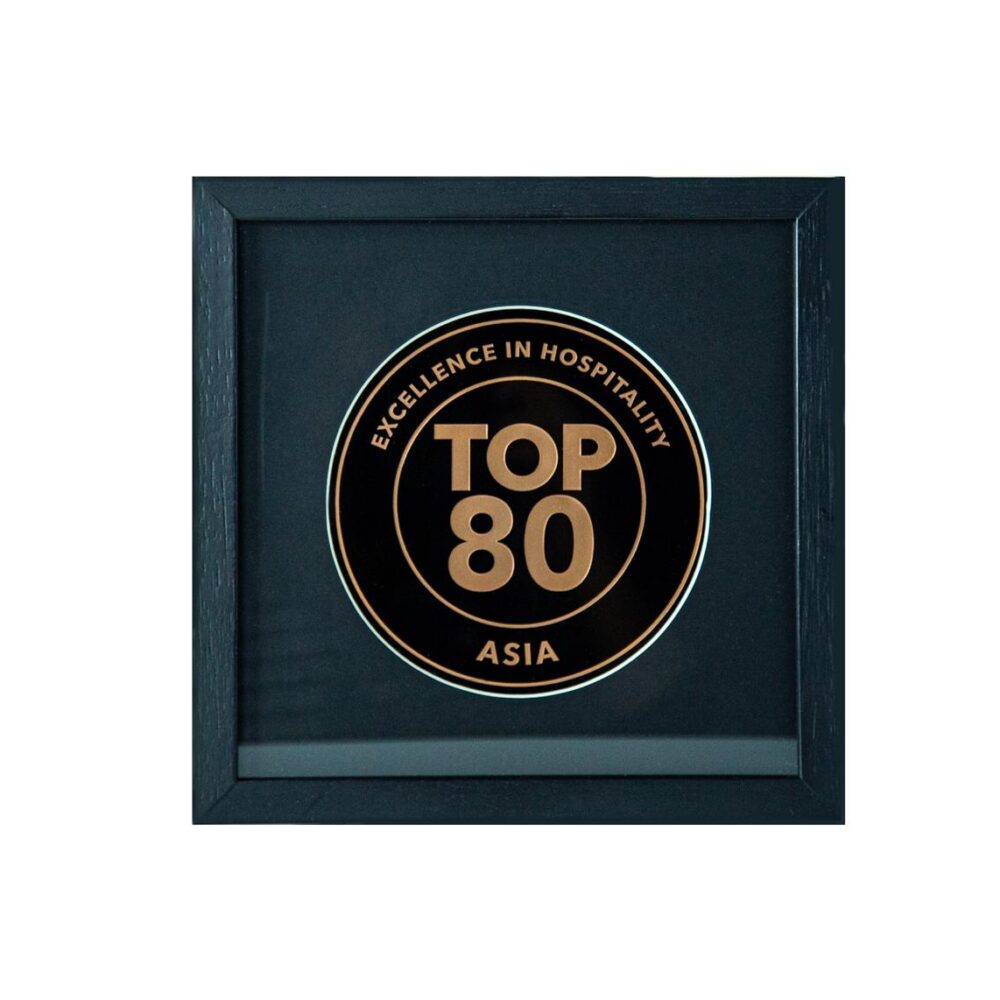 TOP80 Logo Framed in Black