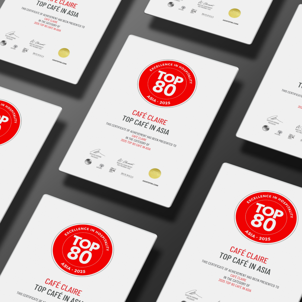 Asia Top80 Premium Magnetic Certificate (Best Café)